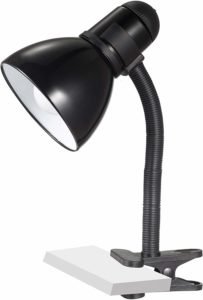 V-Light Adjustable Desk Lamp with Brushed Nickel Surface